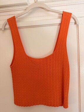 Kerisma Orange Knit Tank Top size M